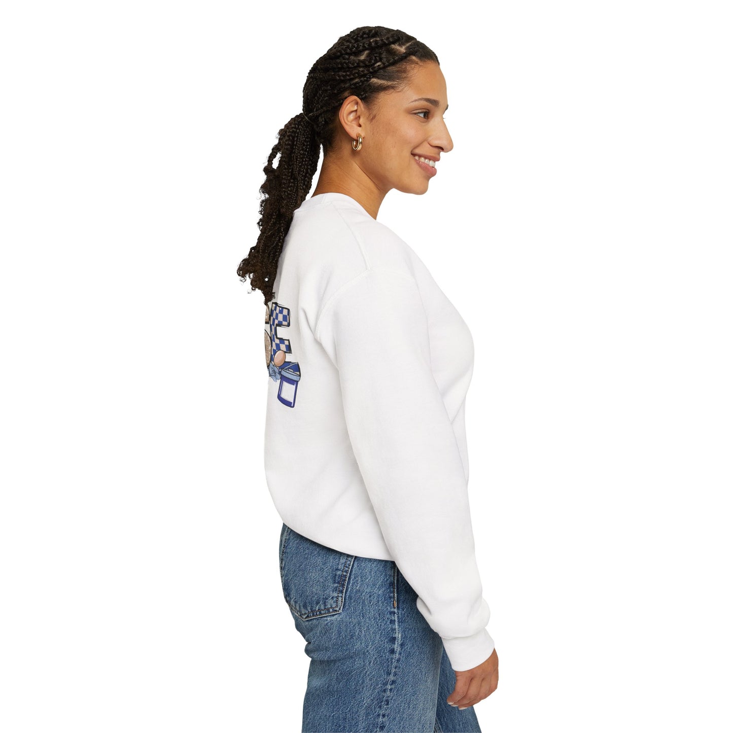 Preppy Nurse Floral Leopard Print Crewneck Sweatshirt