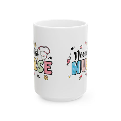 Neonatal Nurse Doodle NICU Ceramic Mug 15oz