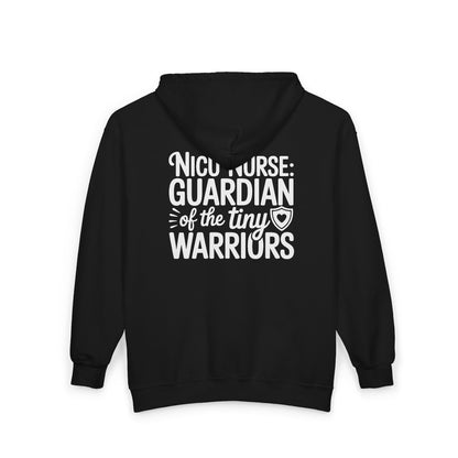 Guardian of the Tiny Warriors NICU Nurse Zip Hoodie