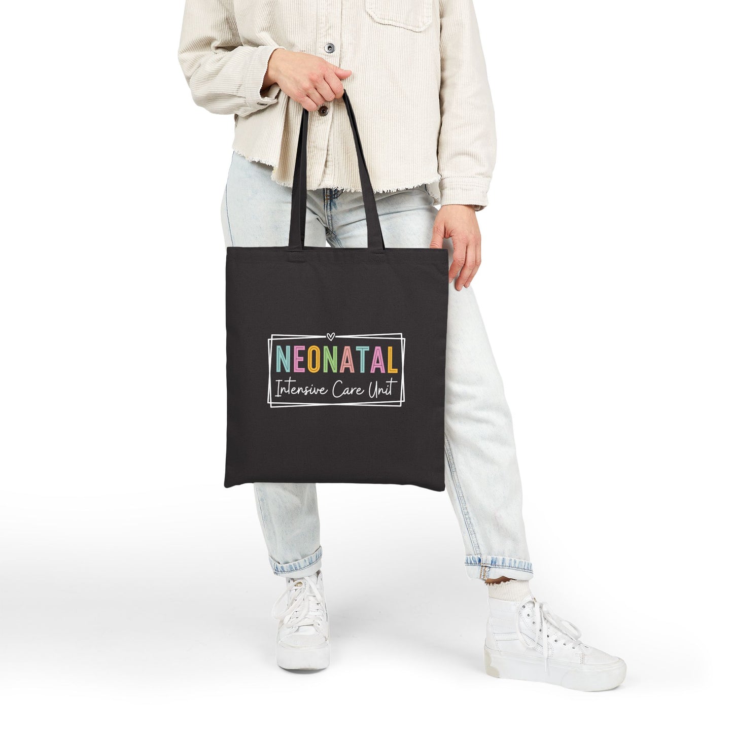 NICU Nurse Neonatal Intensive Cotton Canvas Tote Bag