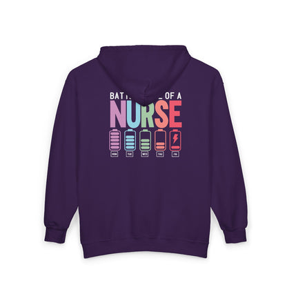 Battery Life of a Nurse Zip Hoodie