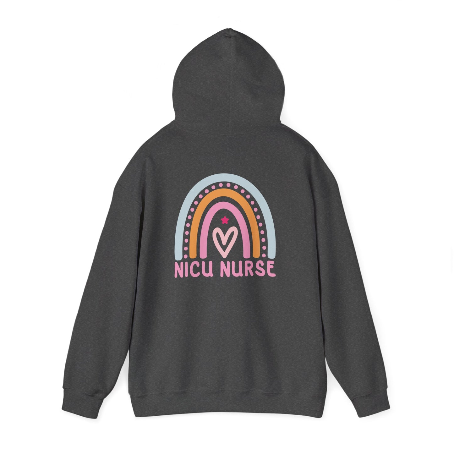 NICU Nurse Boho Rainbow Retro Hoodie