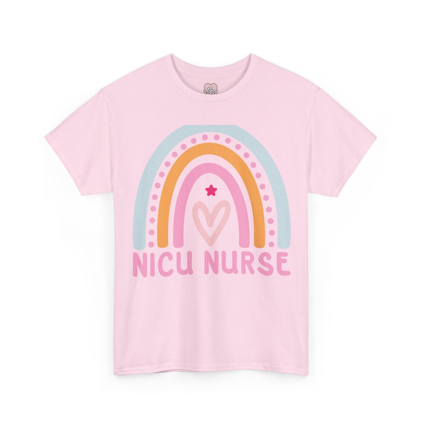 NICU Nurse Boho Rainbow Retro T-Shirt