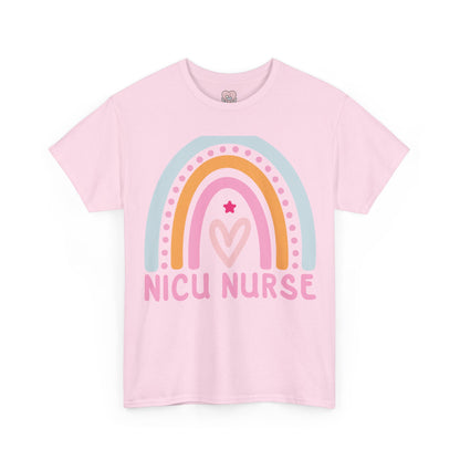 NICU Nurse Boho Rainbow Retro T-Shirt