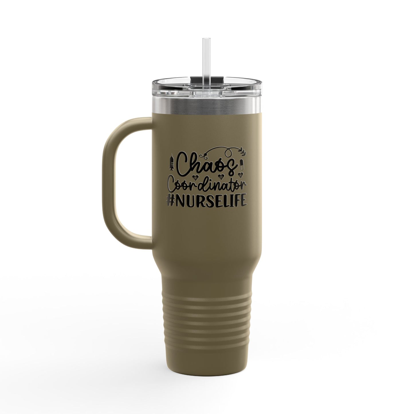 Chaos Coordinator NurseLife Insulated Travel Mug 40oz