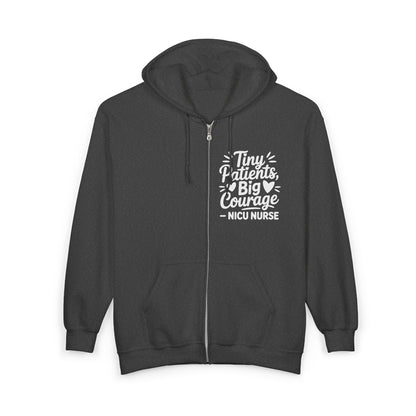 Tiny Patients Big Courage Zip Hoodie