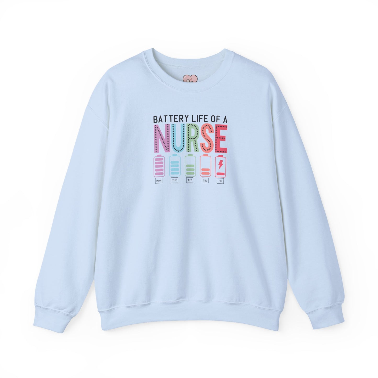 Battery Life of a Nurse Crewneck Sweatshirt