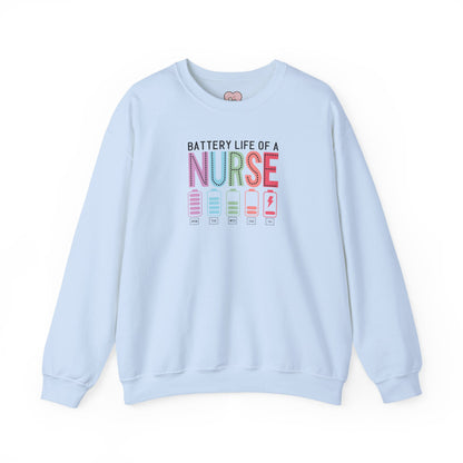 Battery Life of a Nurse Crewneck Sweatshirt