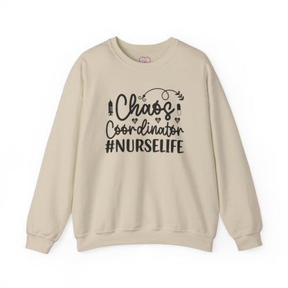 Chaos Coordinator NurseLife Crewneck Sweatshirt