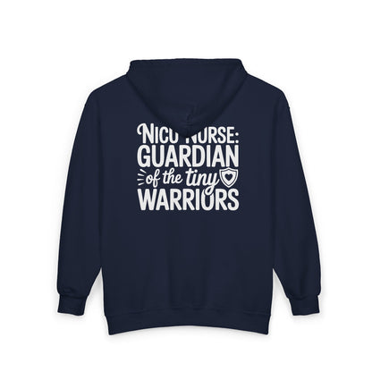 Guardian of the Tiny Warriors NICU Nurse Zip Hoodie