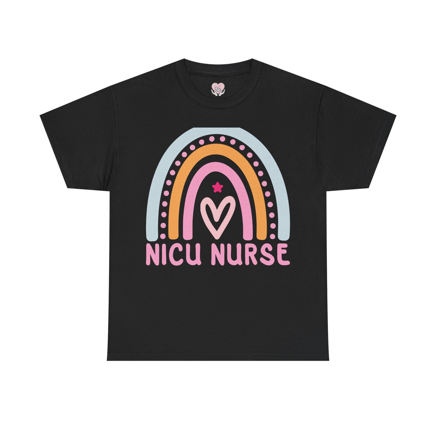 NICU Nurse Boho Rainbow Retro T-Shirt