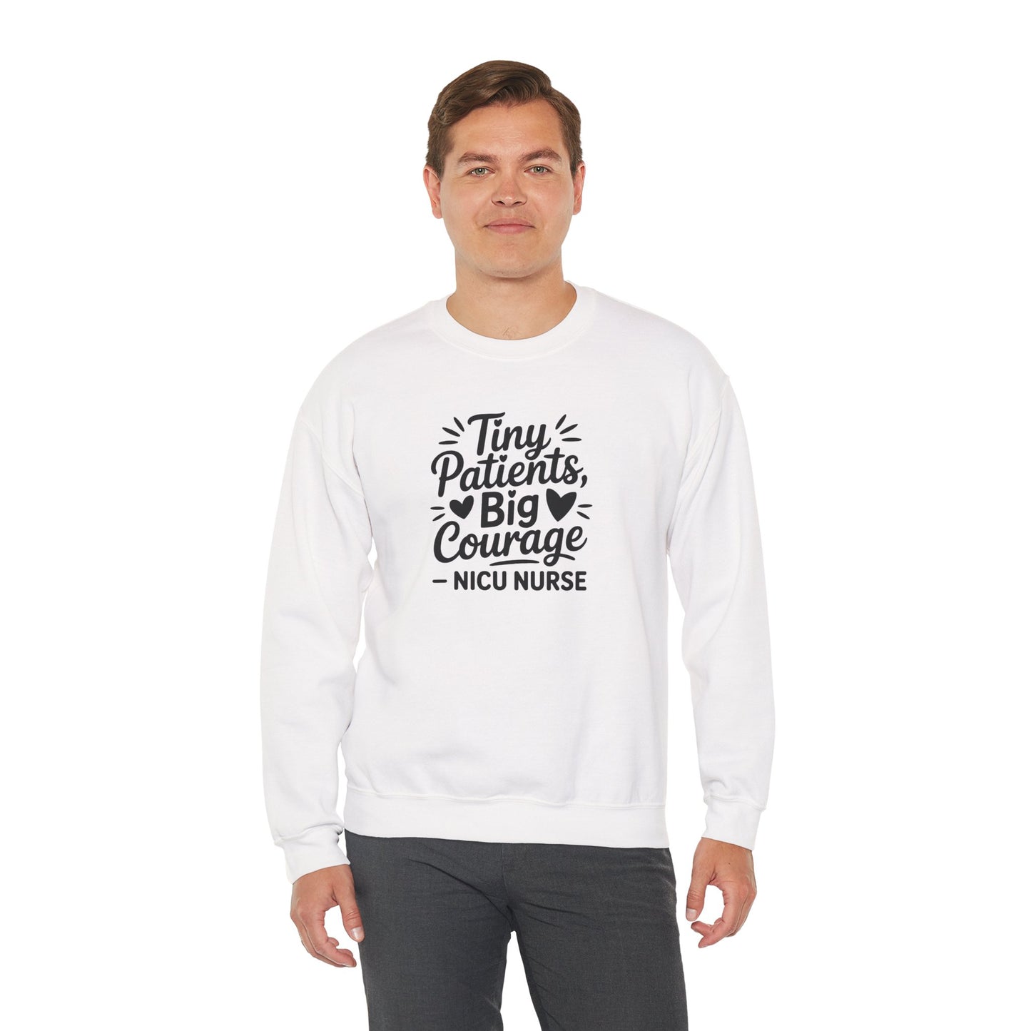 Tiny Patients Big Courage Crewneck Sweatshirt