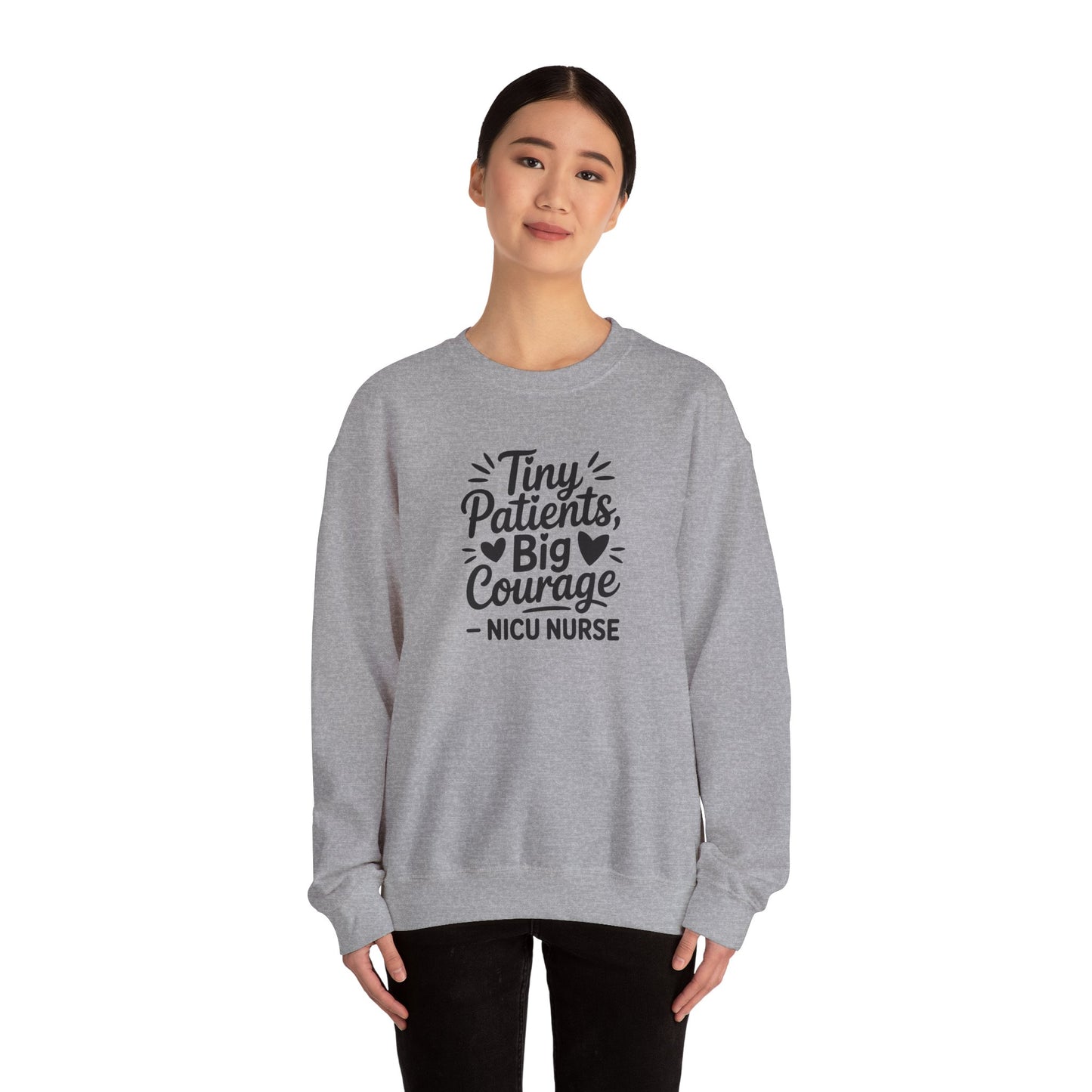 Tiny Patients Big Courage Crewneck Sweatshirt