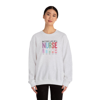 Battery Life of a Nurse Crewneck Sweatshirt