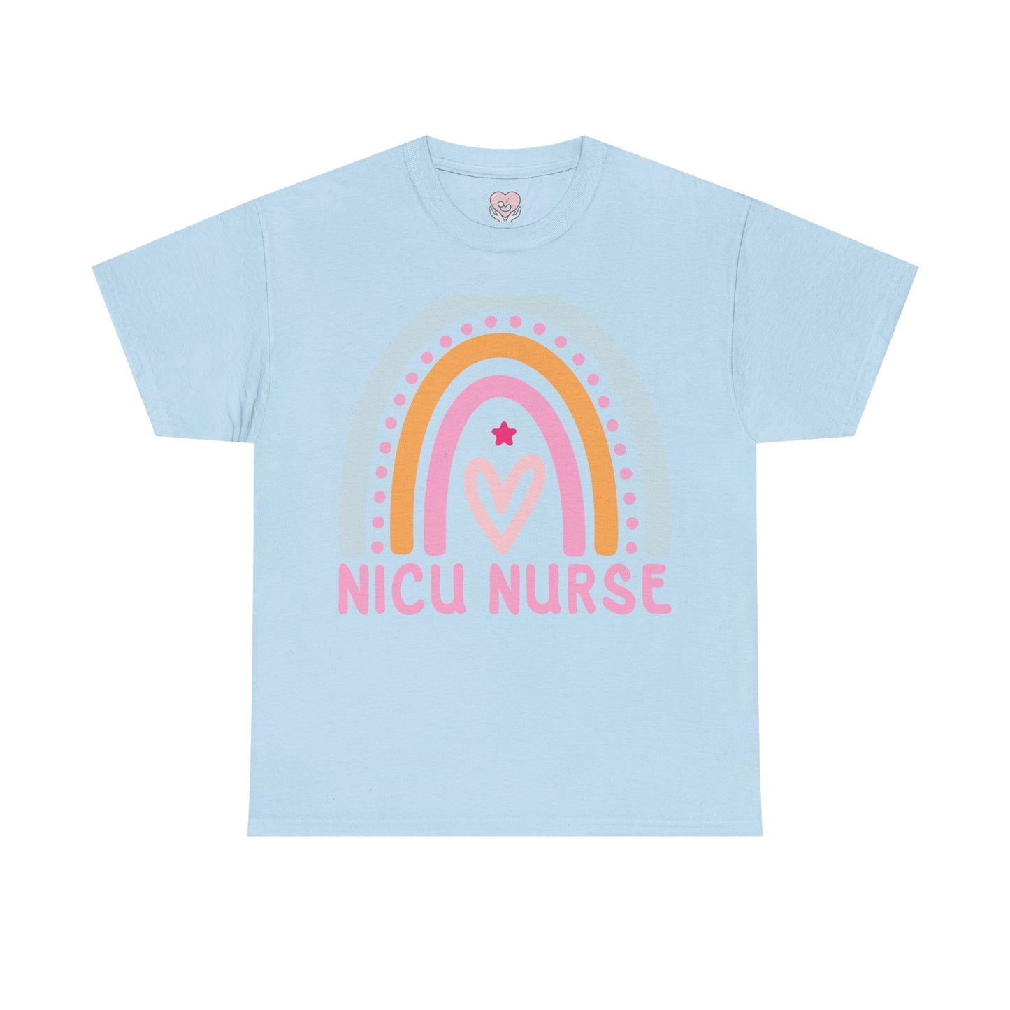 NICU Nurse Boho Rainbow Retro T-Shirt