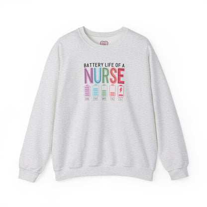 Battery Life of a Nurse Crewneck Sweatshirt