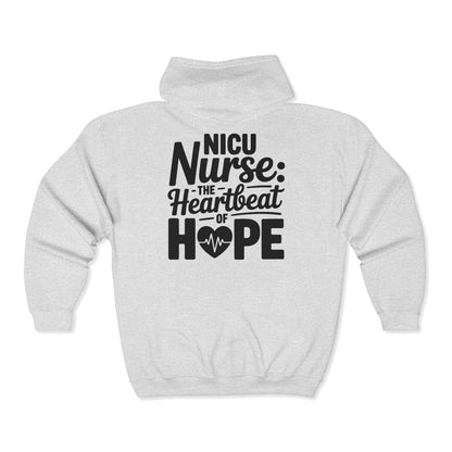The Heartbeat of Hope NICU Nurse Zip Hoodie