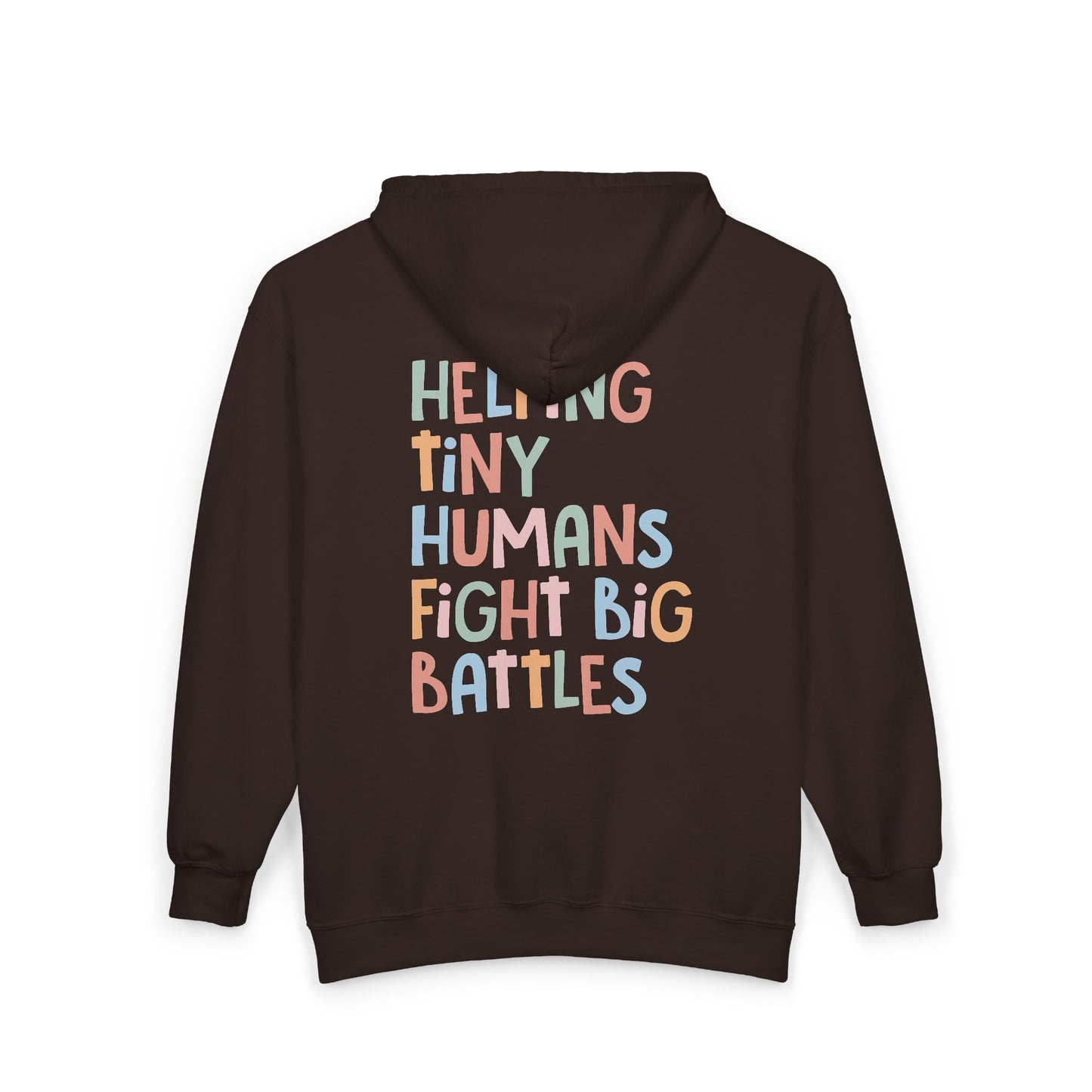 NICU Nurse Zip-Up Hoodie | Helping Tiny Humans Fight Big Battles
