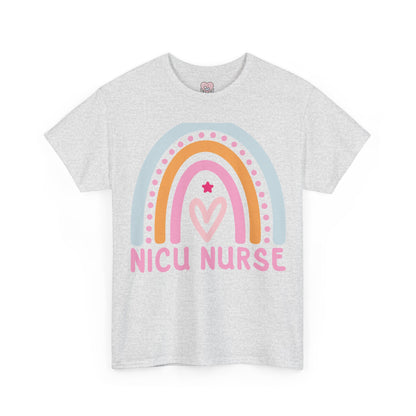 NICU Nurse Boho Rainbow Retro T-Shirt