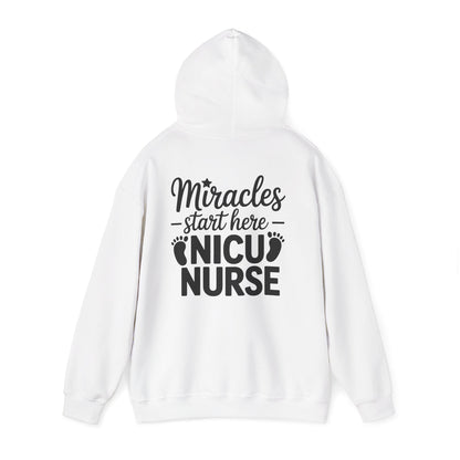 Miracles Start Here NICU Nurse Hoodie