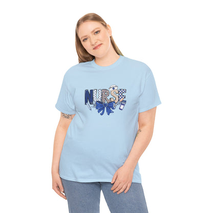 Preppy Nurse Floral Leopard Print T-Shirt
