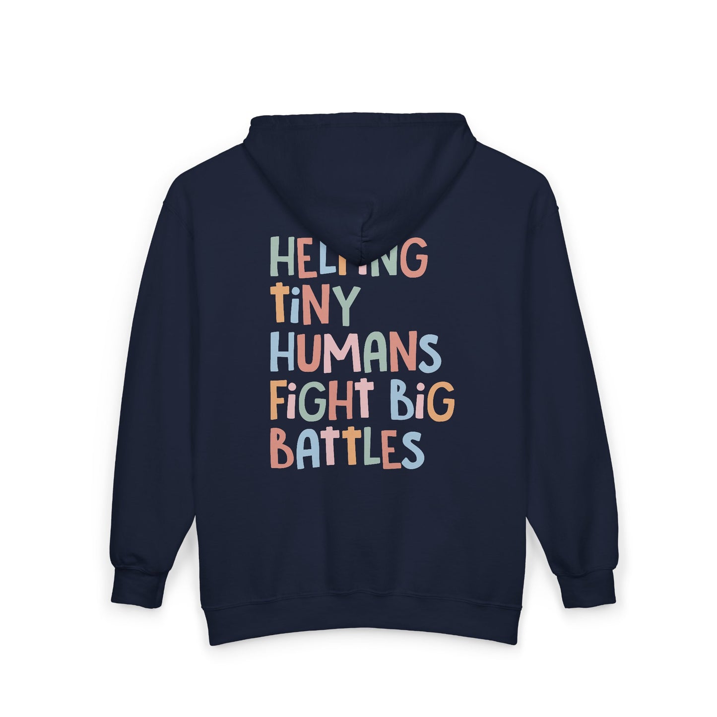 NICU Nurse Zip-Up Hoodie | Helping Tiny Humans Fight Big Battles