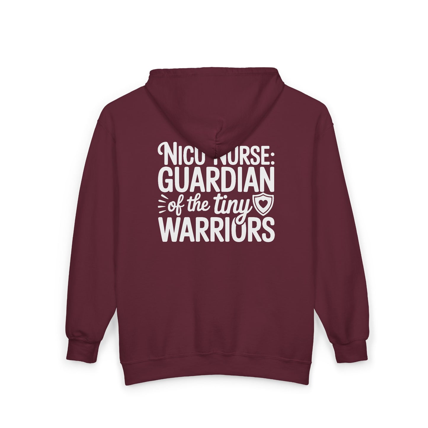 Guardian of the Tiny Warriors NICU Nurse Zip Hoodie