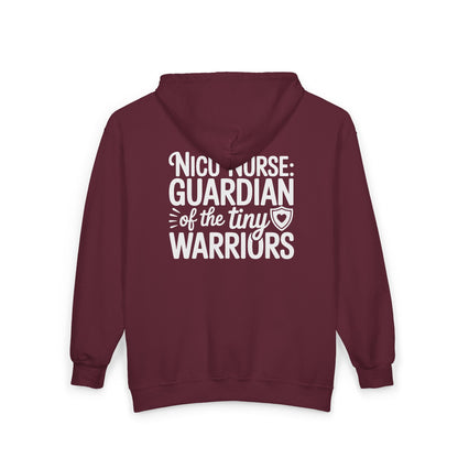 Guardian of the Tiny Warriors NICU Nurse Zip Hoodie