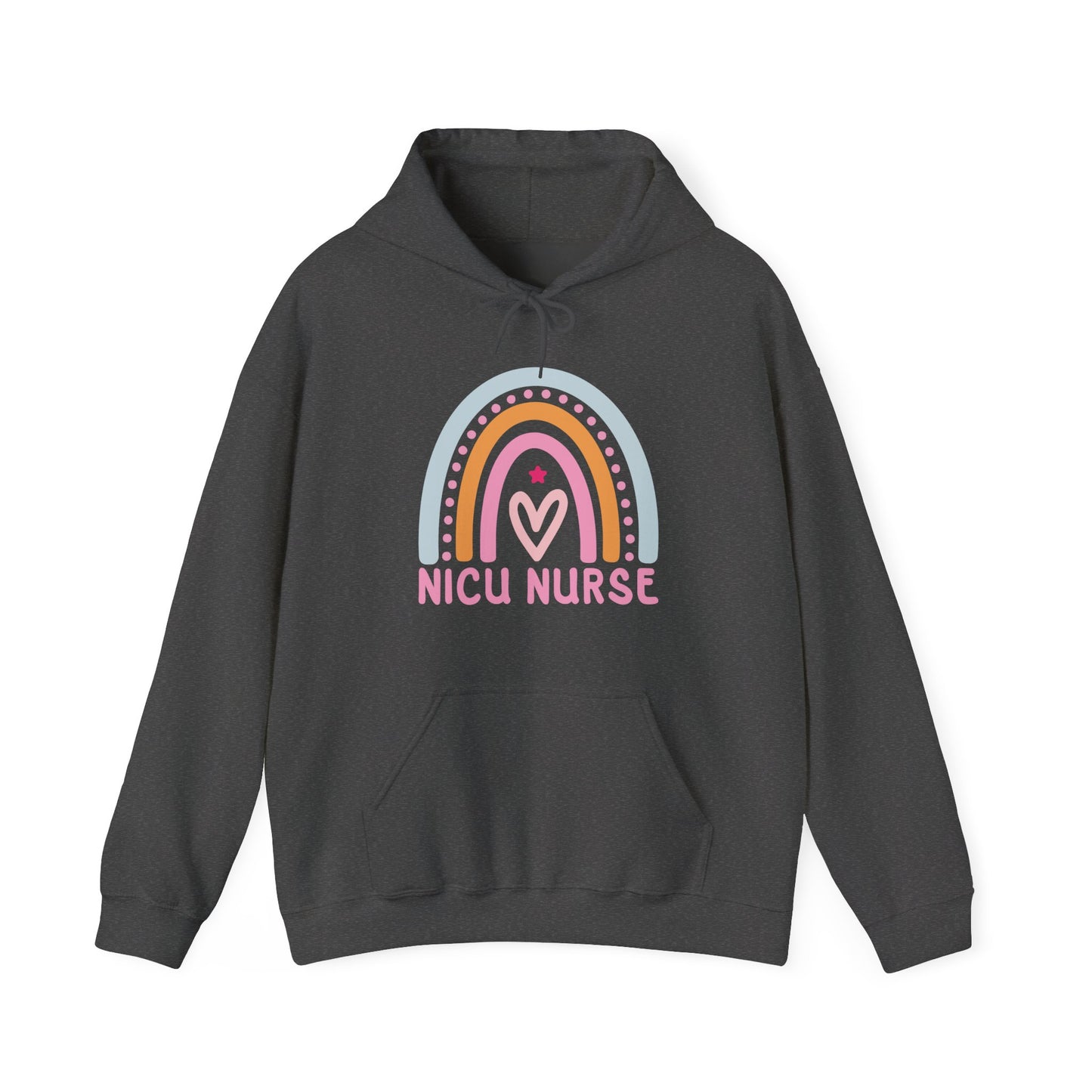 NICU Nurse Boho Rainbow Retro Hoodie