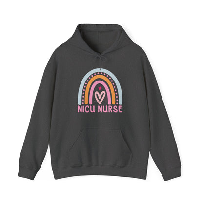 NICU Nurse Boho Rainbow Retro Hoodie