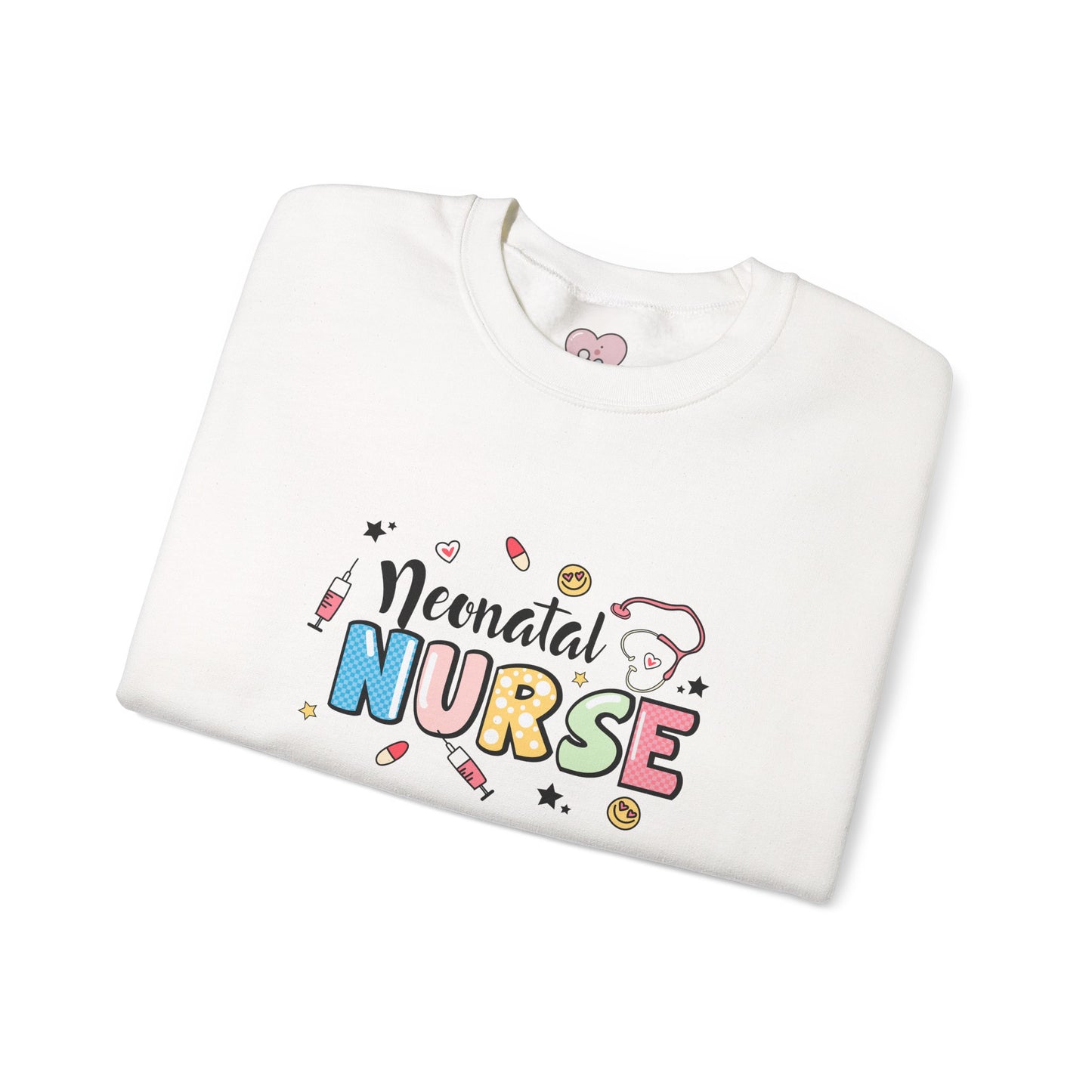 Neonatal Nurse Doodle NICU Crewneck Sweatshirt